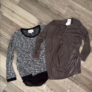 Vince and Turo by Vince Camaro bundleand Brown Long Sleeve Tops